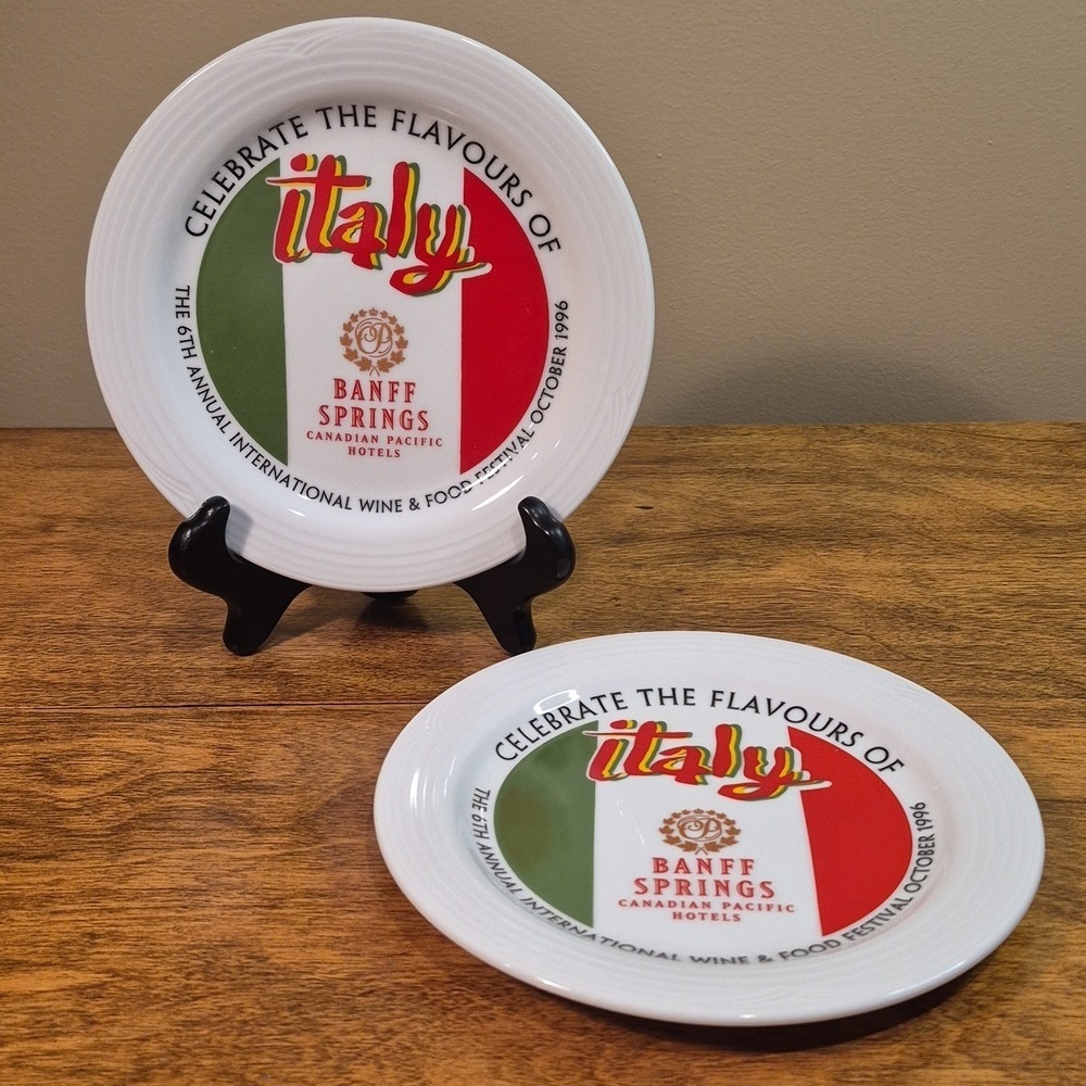 NORITAKE 1996 International Food & Wine Festival Plates, Banff Springs Hotel